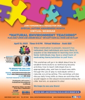 April 19th AAM Workshop - Natural Environment Teaching