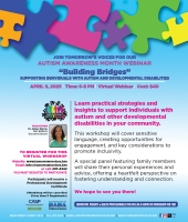 Special Autism Awareness Month Webinar - Building Bridges