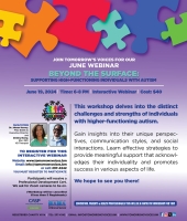 June Workshop - Beyond The Surface: Strategies to Support those with High-Functioning Autism