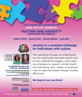 June Workshop - Autism and Anxiety: Navigating the Overlap